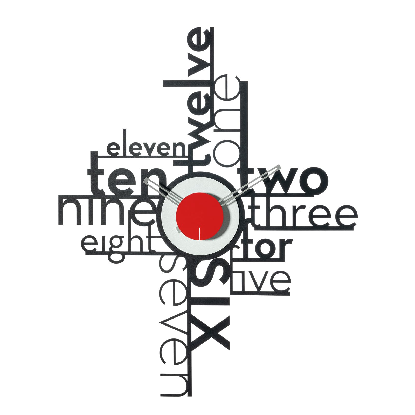 Orologio da parete Lettering
