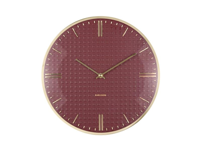 Orologio da parete Riqueza Burgundy Red