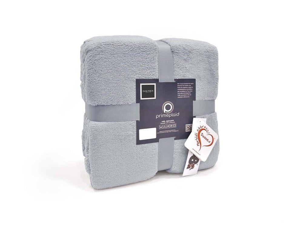 Plaid Coperta Morbidotto Prime 1 Piazza 150x200 Grigio Perla