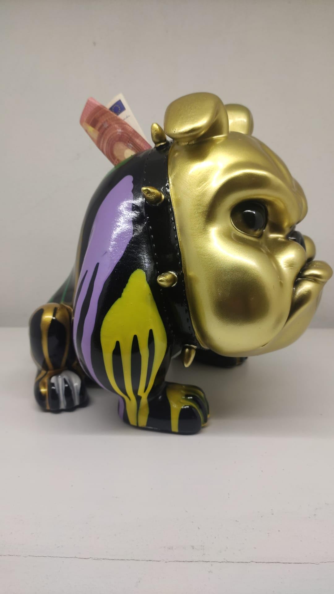 Salvadanaio Design Bulldog Graffiti