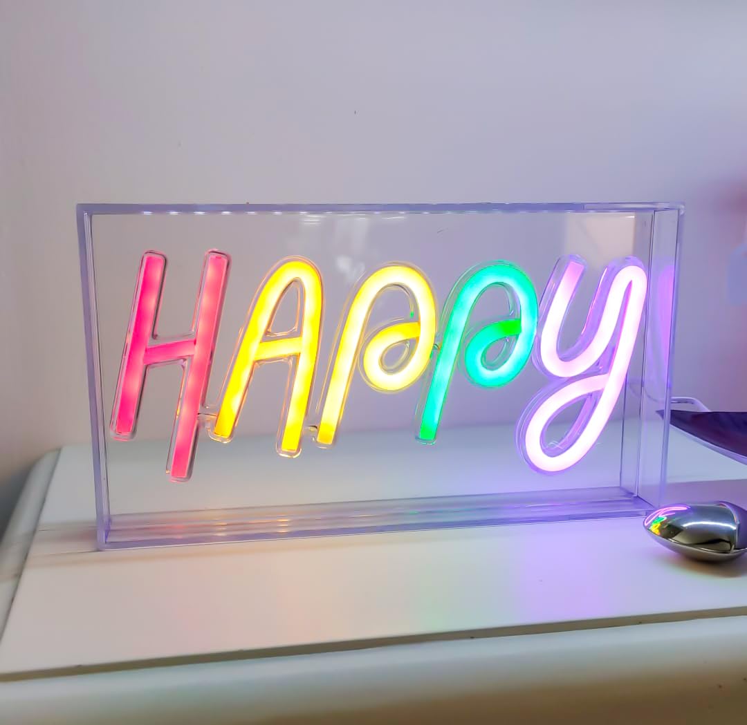 Insegna LED Happy