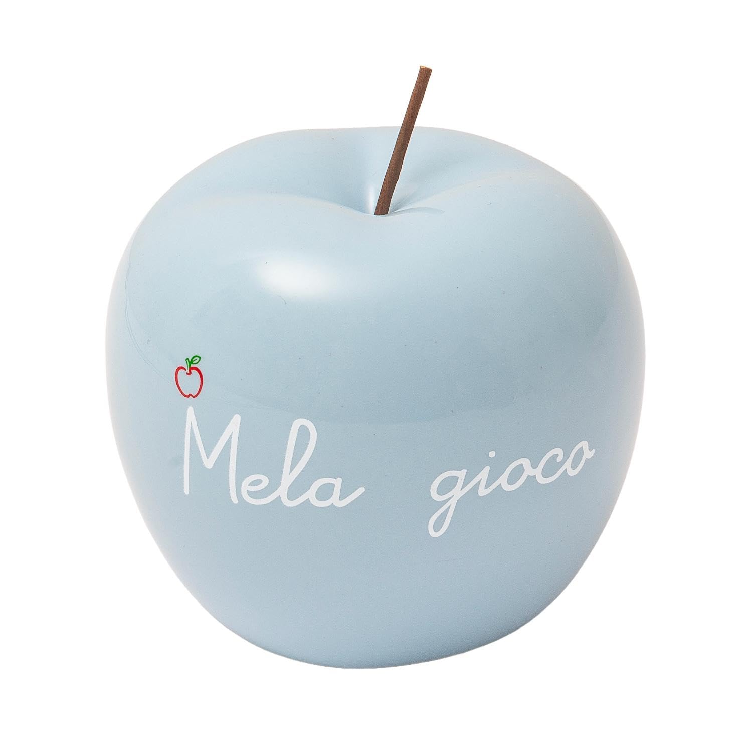 Mela Decorativa Azzurra con Testo Mela Gioco 10