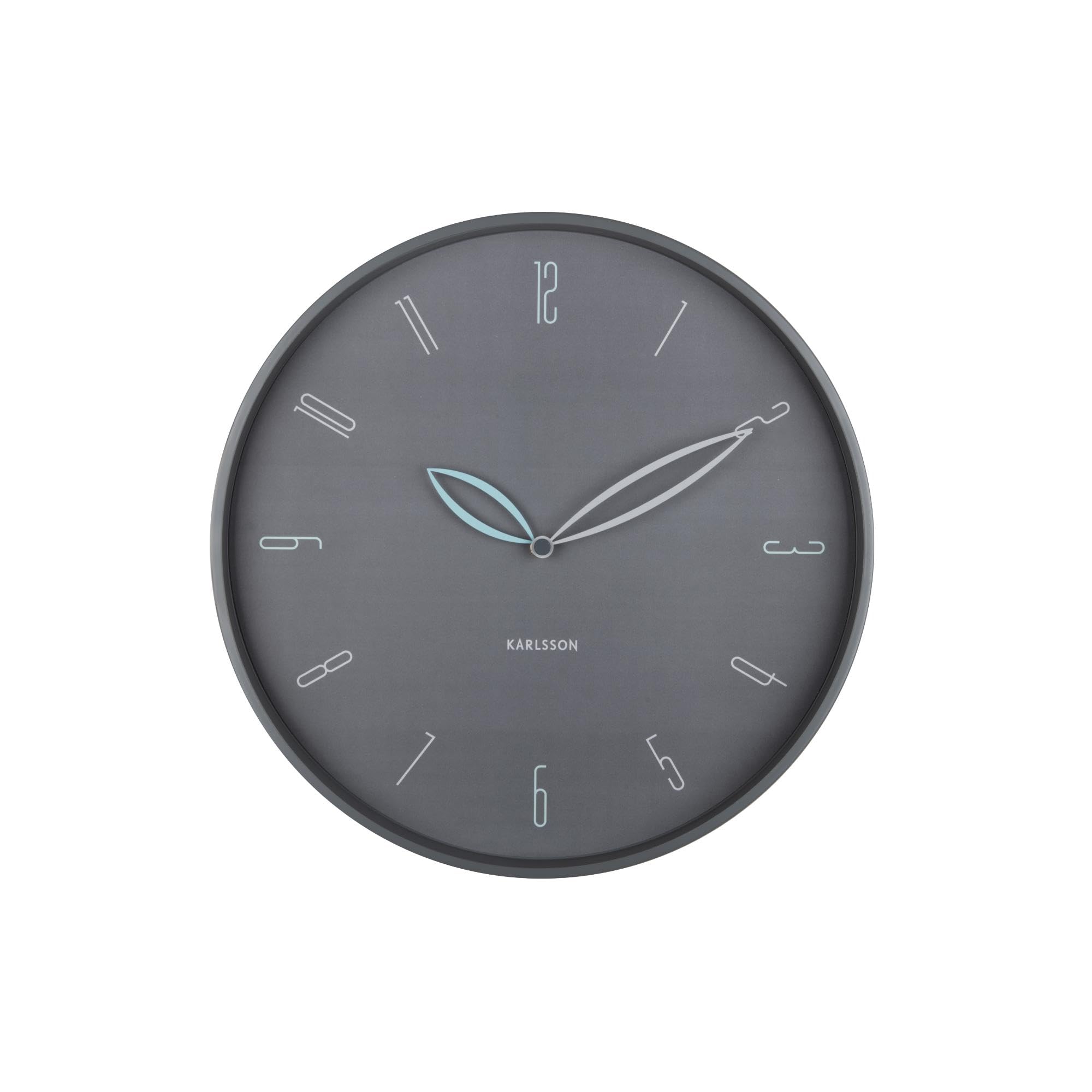 Orologio da parete in ferro grigio scuro