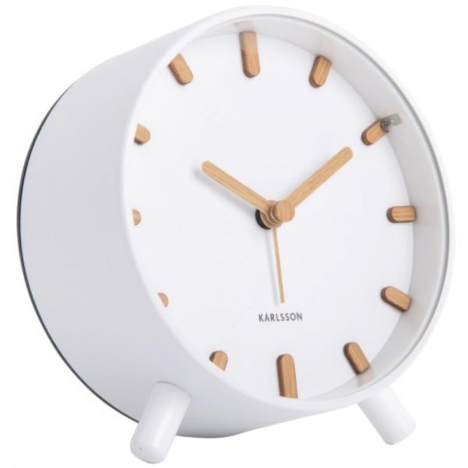 Orologio Allarme Clock Grace Metal White