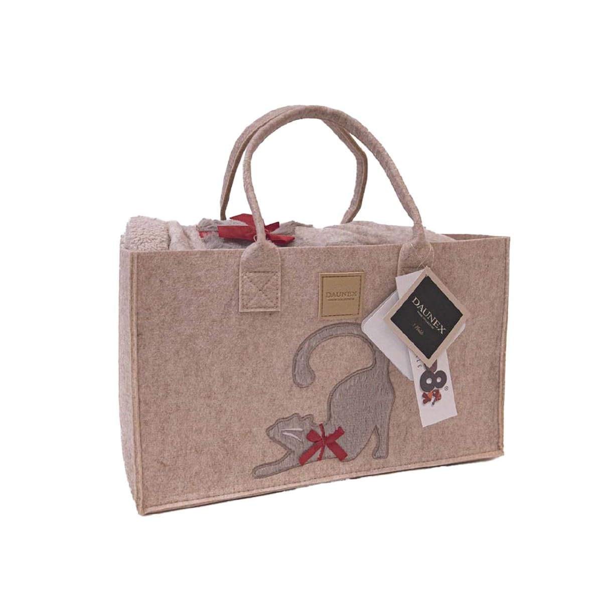 Plaid in Morbido Coral + Borsa Porta Plaid in Feltro