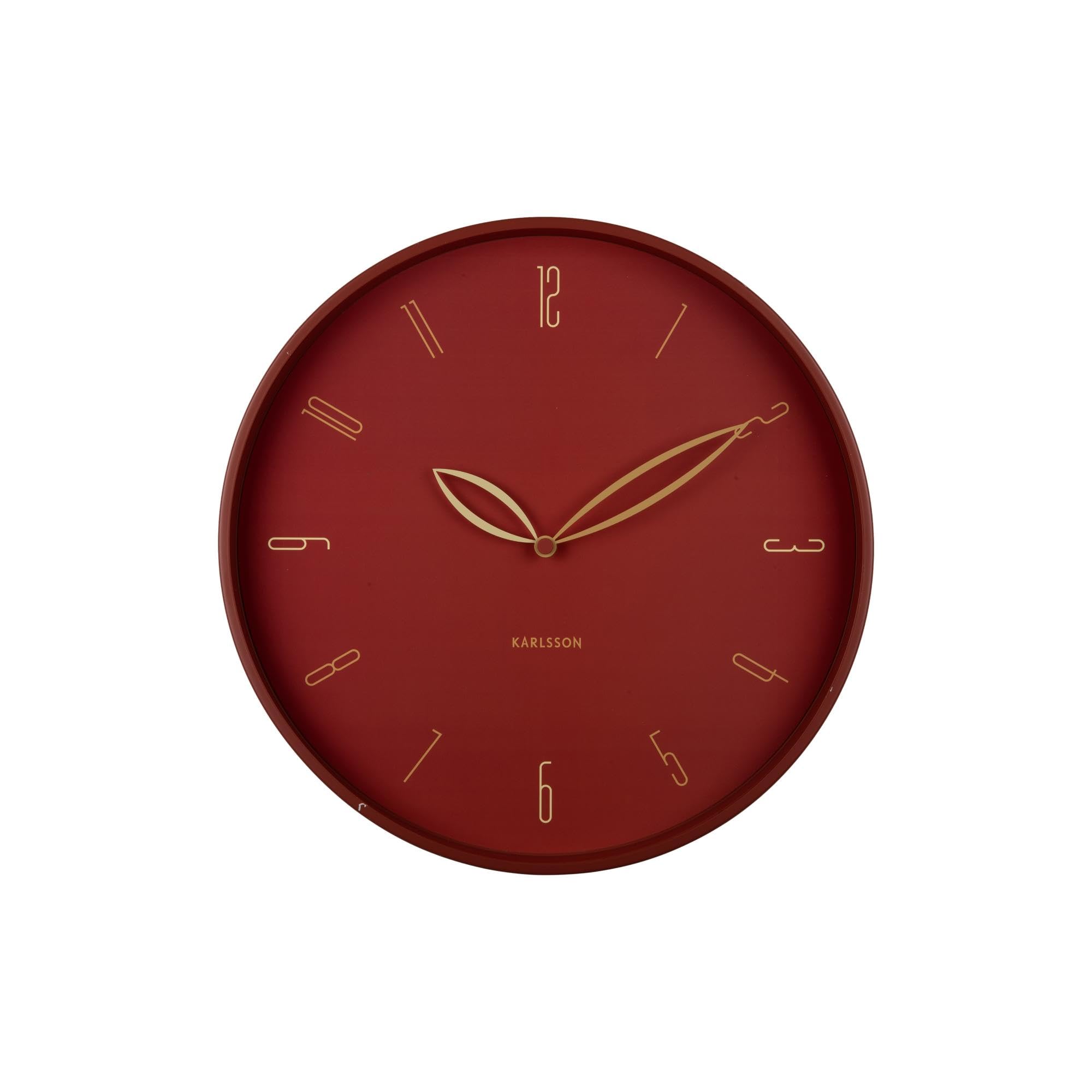 Orologio [DL] Wall Clock Petals Red Ochre