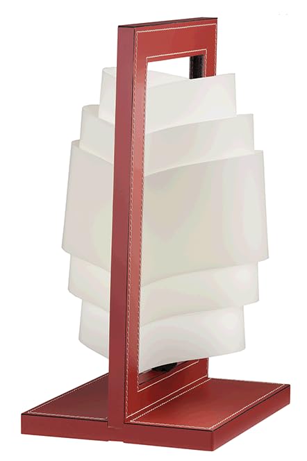 Lampada da tavolo in cuoietto