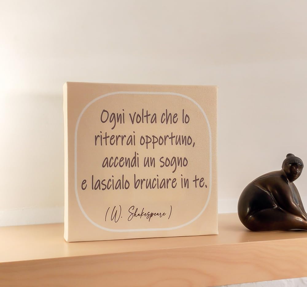 Quadro Shakespeare su Tela