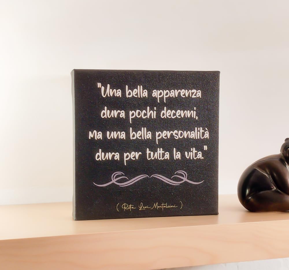 Quadro con Citazione Motivazionale Rita Levi-Montalcini