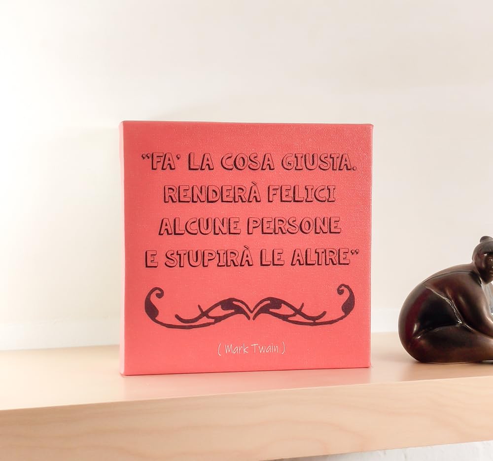 Quadro Decorativo con Citazione M. Twain